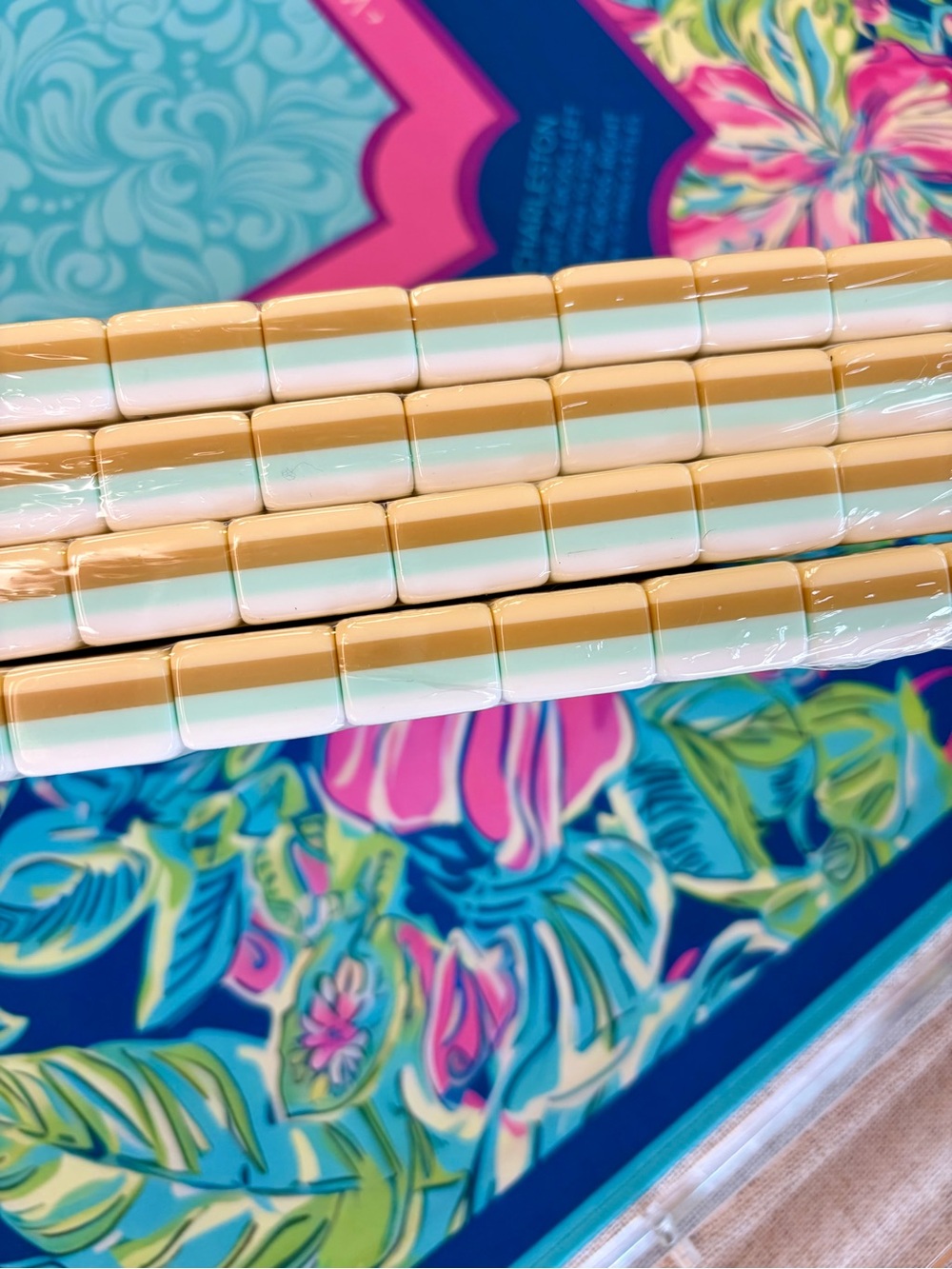 Lemon Mahjong Tiles, mahjong Mat, Tile Bag, Coordinating Dice & Dish πποΈ - Picture 7 of 7